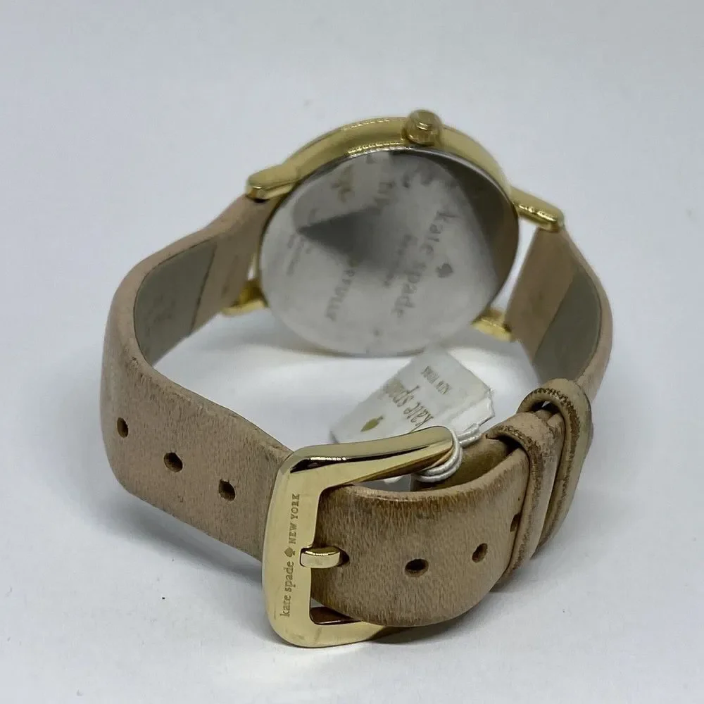 Kate Spade New York 0073 Women's Beige Leather Analog Dial Quartz Watch MP40